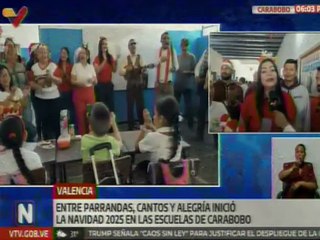 Instituciones educativas de Carabobo dan inicio a la Navidad 2025