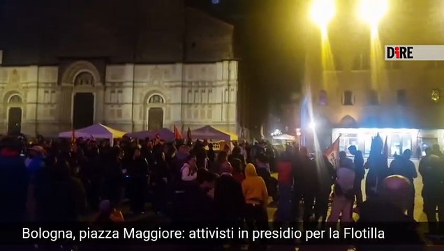 Manifestazione pro Pal: il video in piazza Maggiore a Bologna