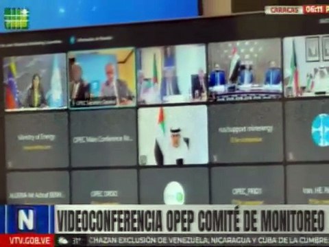 Venezuela participó en la 62° Reunión del Comité Ministerial de Monitoreo de la OPEP y OPEP+