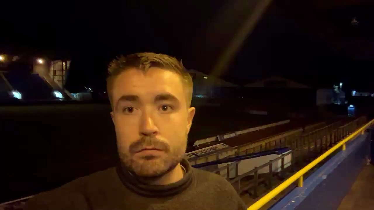 Robbie Stelling reacts as Pools lose at rivals Carlisle