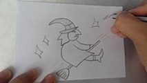 comment dessiner une sorcière