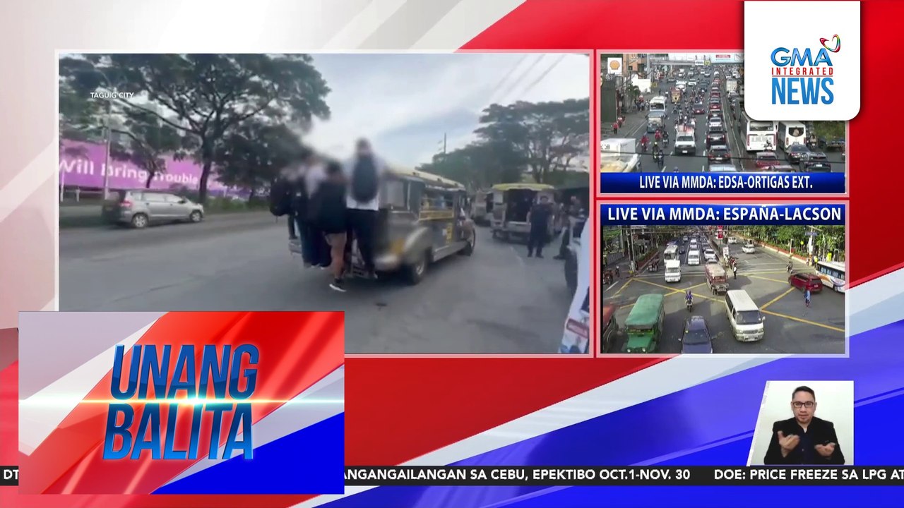 Limang jeepney driver, nasita sa operasyon ng SAICT sa C-5 | Unang Balita