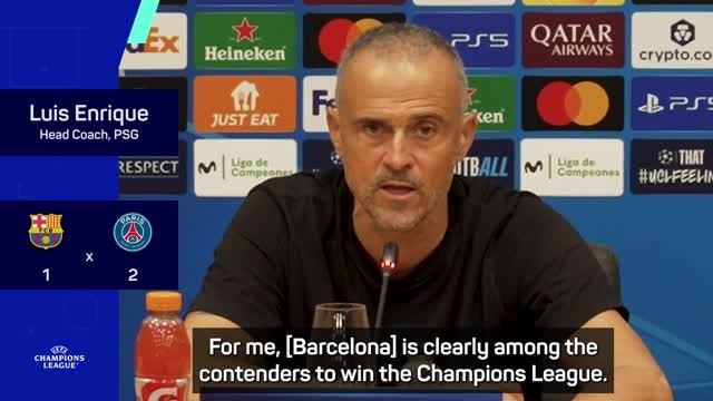 Barcelona 'clearly among the contenders to win the Champions League' - Enrique
