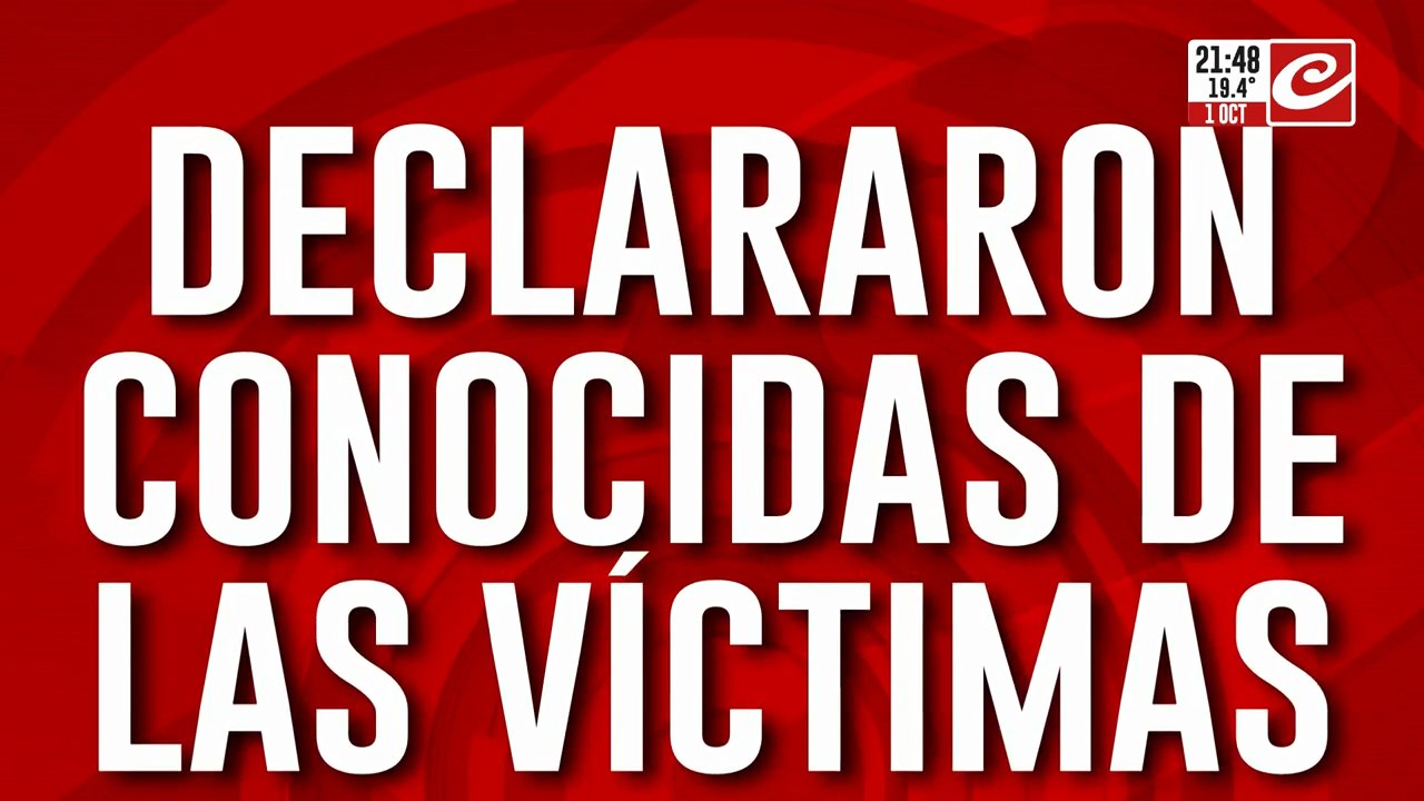 Declararon conocidas de las victimas