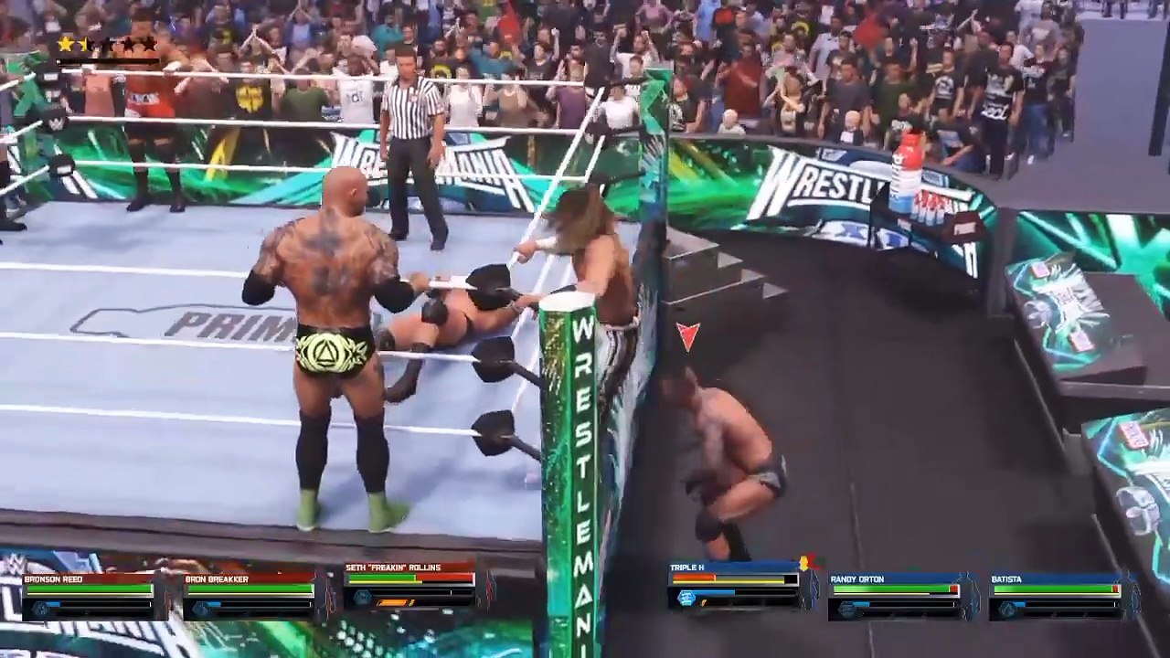 wwe 2k25 gaming 6man tage team wrestling fight wwe