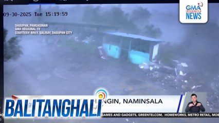 Malakas na hangin, naminsala sa Brgy. Salisay | Balitanghali