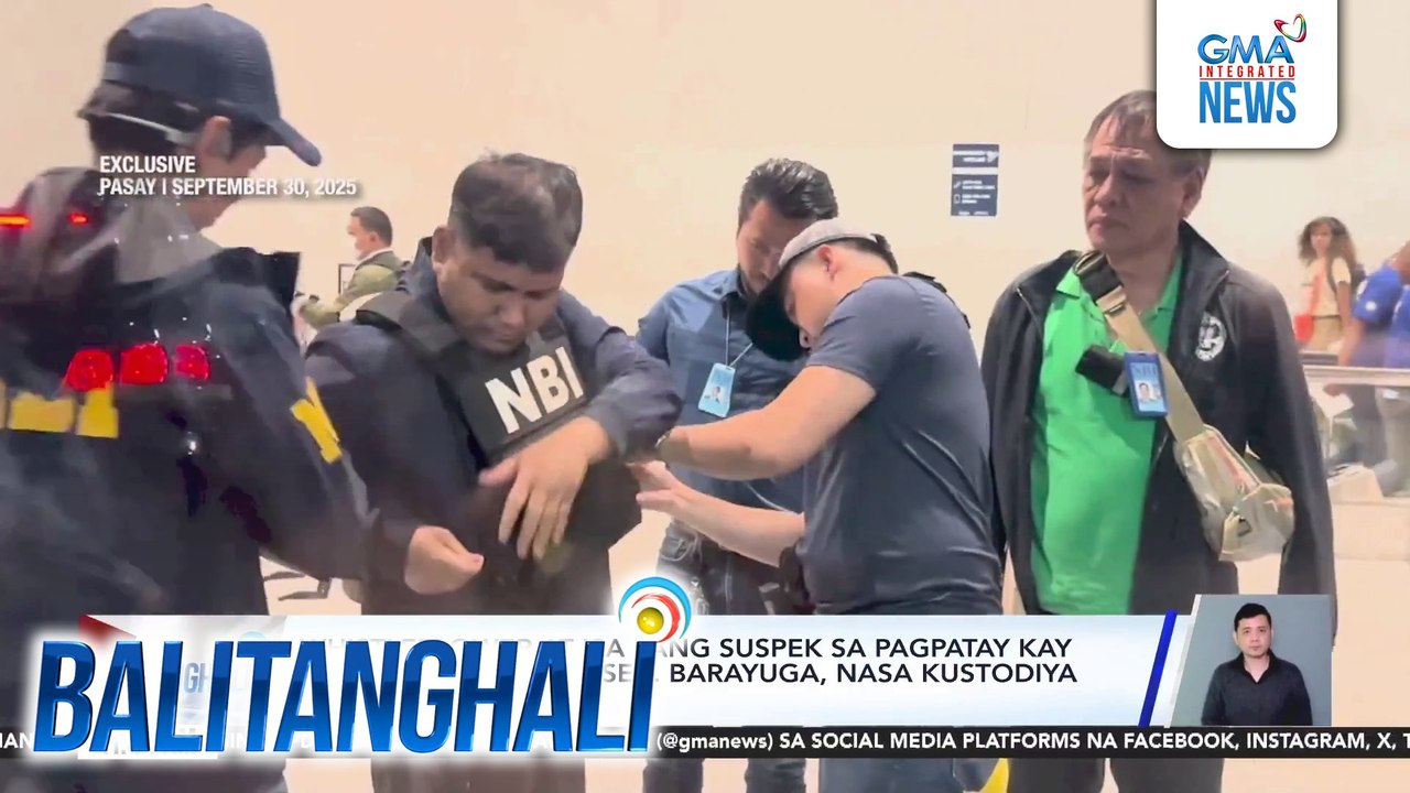 Whistleblower at isa pang suspek sa pagpatay kay dating PCSO Board Sec. Barayuga, nasa kustodiya na ng NBI | Balitanghali