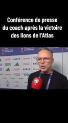 la conférence de presse de monsieur Wahbi après la victoire sur le Brésil