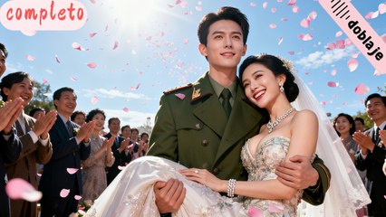 Engañada por su esposo que fingió morir…ella deja todo y se casa con un oficial que la amó 10 años!