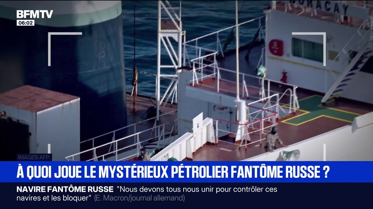 Ce que l'on sait du bateau de la flotte fantôme russe stationné au large de Saint-Nazaire