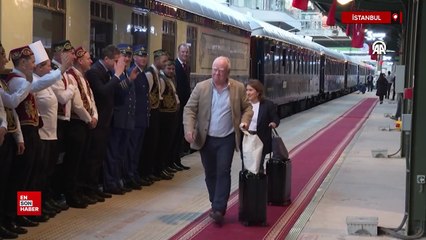 Paris'ten yola çıkan Orient Express, yılın ikinci seferi için İstanbul'a geldi