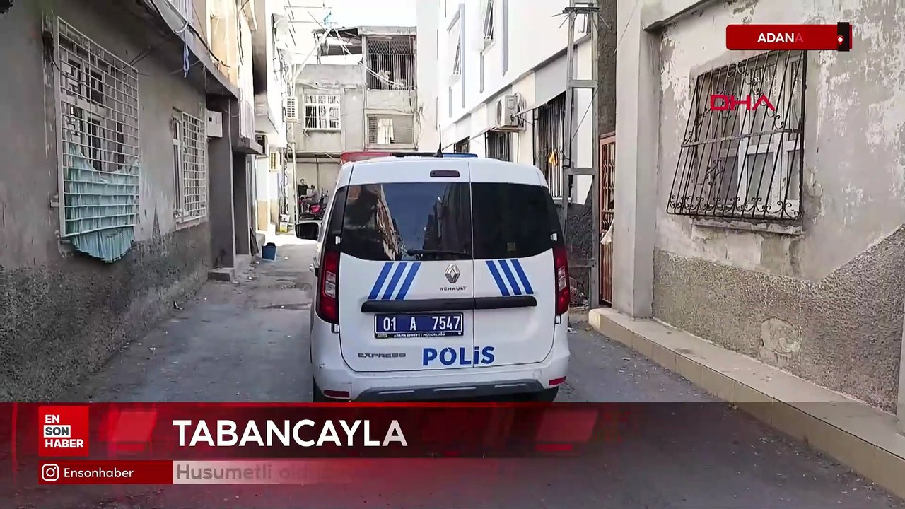 Adana'da husumetli olduğu kişilere tabancayla ateş açtı