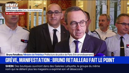 Grève du 2 octobre: "Il y aura 76.000 policiers et gendarmes" mobilisés, annonce Bruno Retailleau