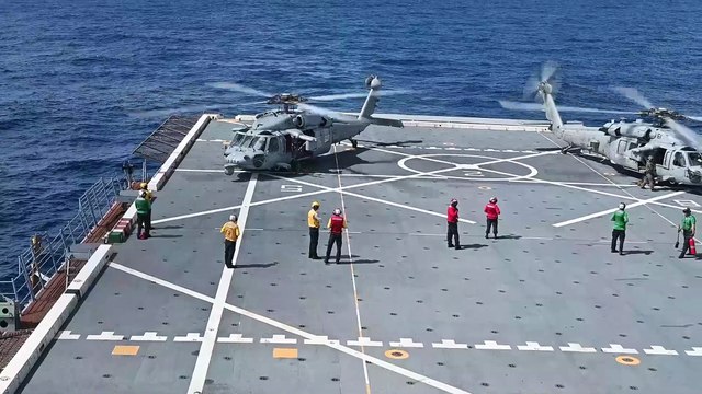 USS Arlington (LPD 24) conducts flight deck operations in support of SINKEX during **UNITAS 2025**, showcasing U.S. Navy amphibious readiness alongside multinational partners. 🚁⚓🇺🇸