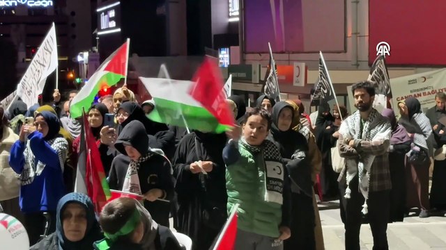 Bursa ve çevre illerinde İsrail\'in Küresel Sumud Filosu\'na saldırılarına tepki