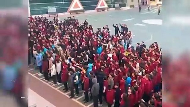 Ankara'da ortaokul öğrencilerinden Gazze ve Sumud filosuna destek