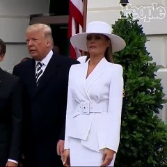 بالفيديو.. ميلانيا ترامب تُحرِج زوجها أمام الجميع