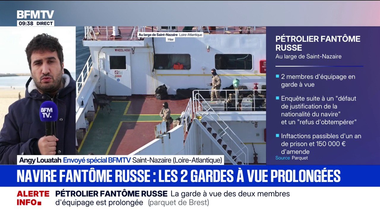 Navire fantôme russe: les deux gardes à vue prolongées ce jeudi matin