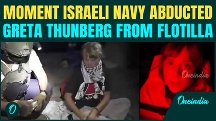 Shocking Moment Israeli Forces Abduct Greta Thunberg,Navy Violently Intercepts Global Sumud Flotilla