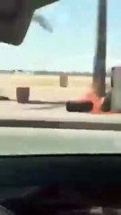 بالفيديو مجهولون يشعلون النار في "ساهر" بالسعودية