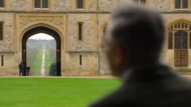 Eugene Levy meets Prince William as he turns up on an e-scooter