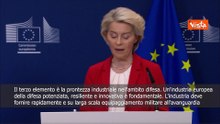 Von der Leyen: Necessaria industria Ue della difesa potenziata e innovativa