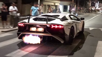 Arab Supercar Invasion in Juan Les Pins - Capristo Aventador SV, Huayra, LOUD Purosangue, 992 GT3 RS