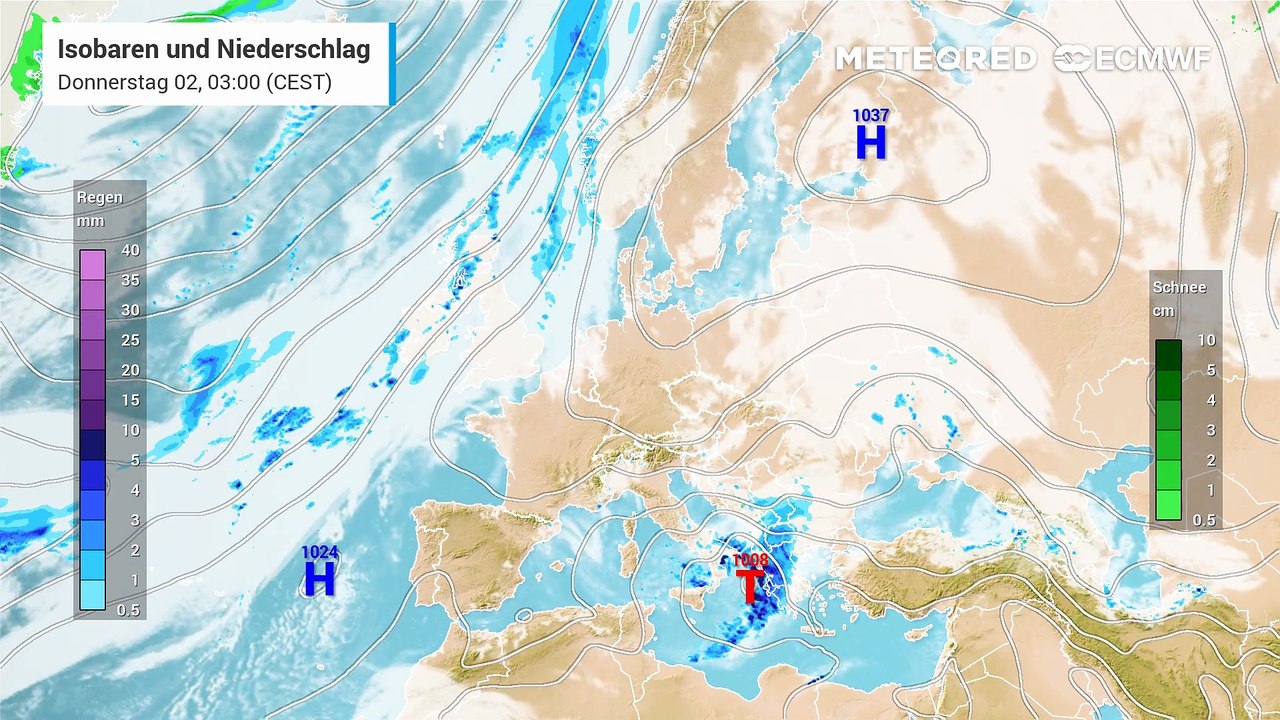 Ein ex-Hurrikan mischt die Wetterküche in Europa ganz schon durcheinander!