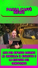 Lite per un’auto davanti al cancello il biglietto e la risposta del conducente