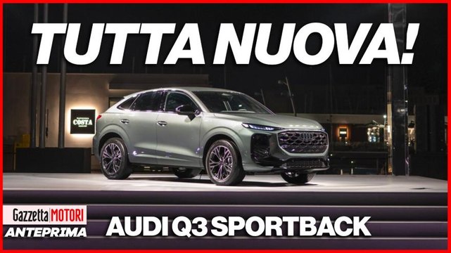 Audi Q3 Sportback, serata di gala a Palermo per il debutto in Italia: il video