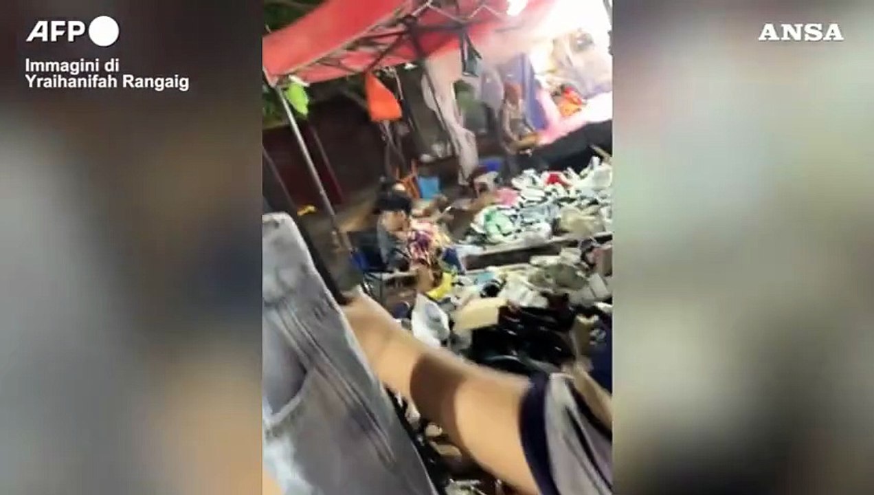 Filippine, terremoto di magnitudo 6,9: panico al mercato notturno di Cebu