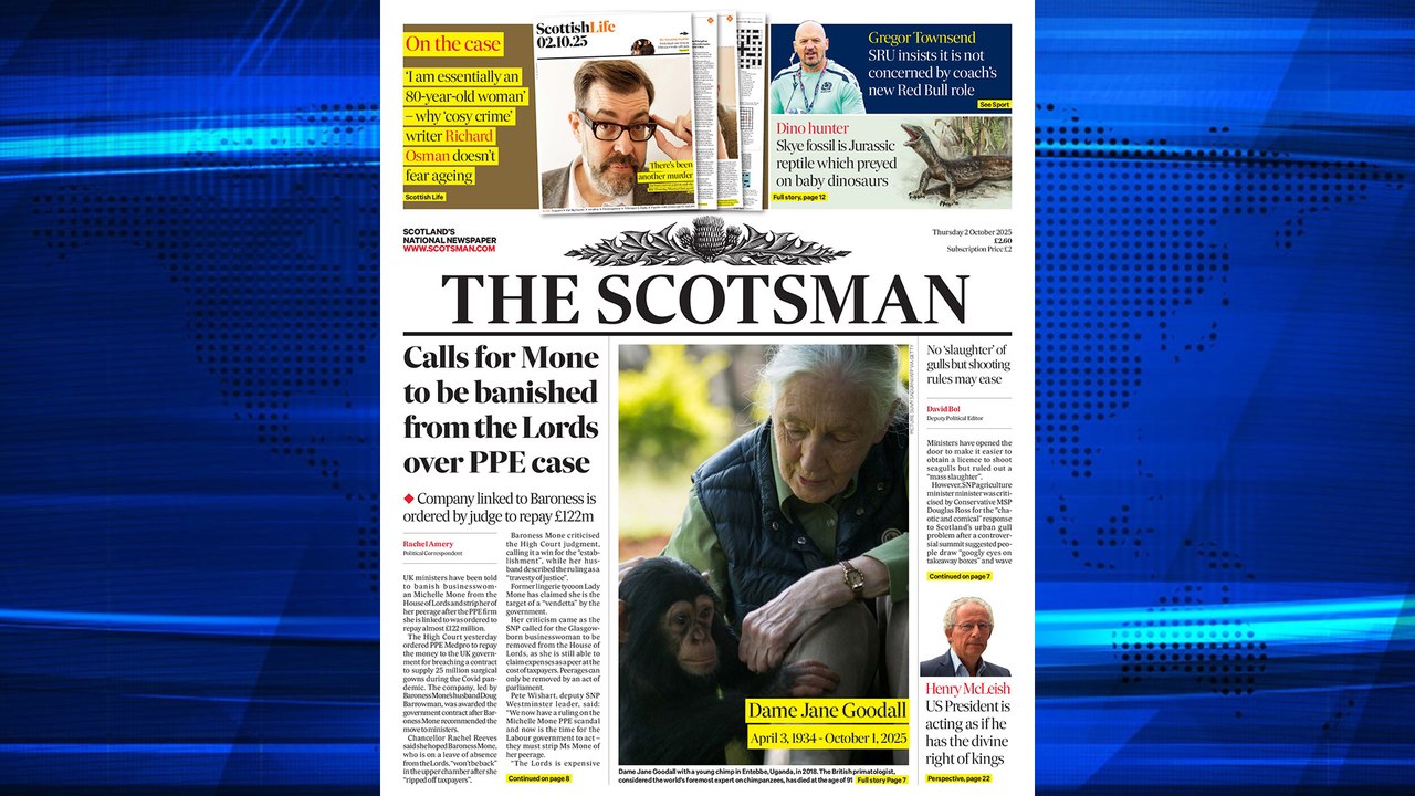 The Scotsman Bulletin Thursday October 02 2025 #Wildfire