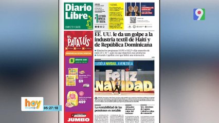 Titulares prensa dominicana jueves 02 de octubre 2025 | Hoy Mismo