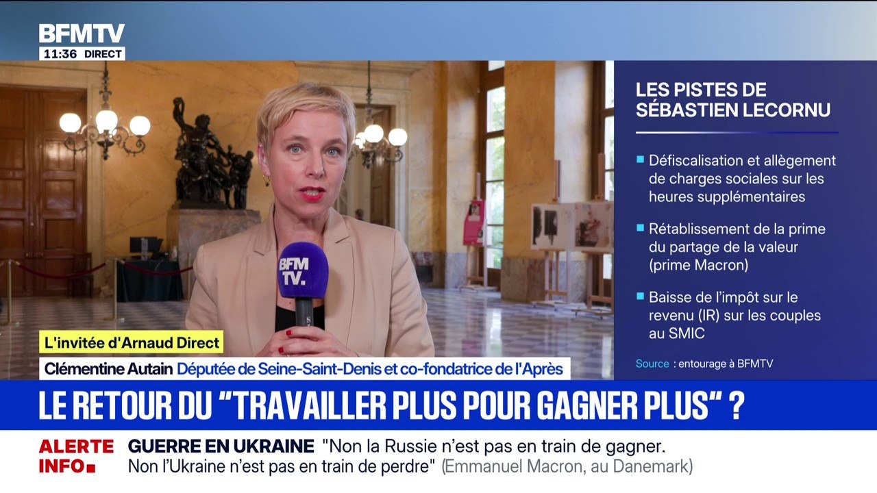 Pistes de Sébastien Lecornu pour le budget: "C'est Retour vers le futur, ce sont de vieilles recettes qui sont empruntées", estime Clémentine Autain (députée "L'Après" de Seine-Saint-Denis)
