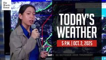 Today's Weather, 5 P.M. | Oct. 2, 2025