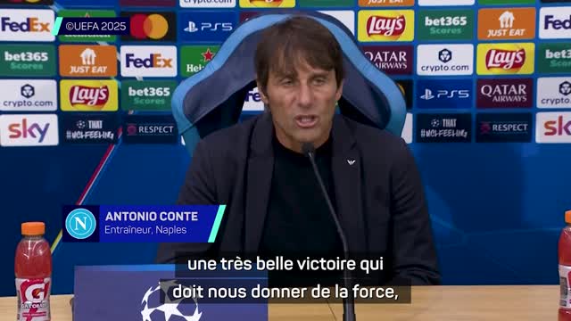 Naples - Conte : “Une très belle victoire qui doit nous donner de la force”