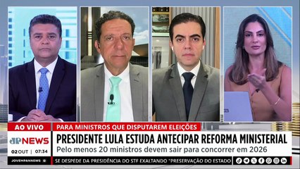Lula avalia antecipar saída de ministros que serão candidatos em 2026; Vilela e Trindade comentam