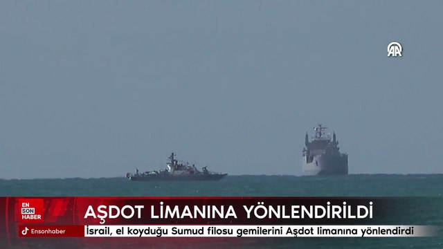 İsrail, el koyduğu Sumud filosu gemilerini Aşdod limanına yönlendirdi