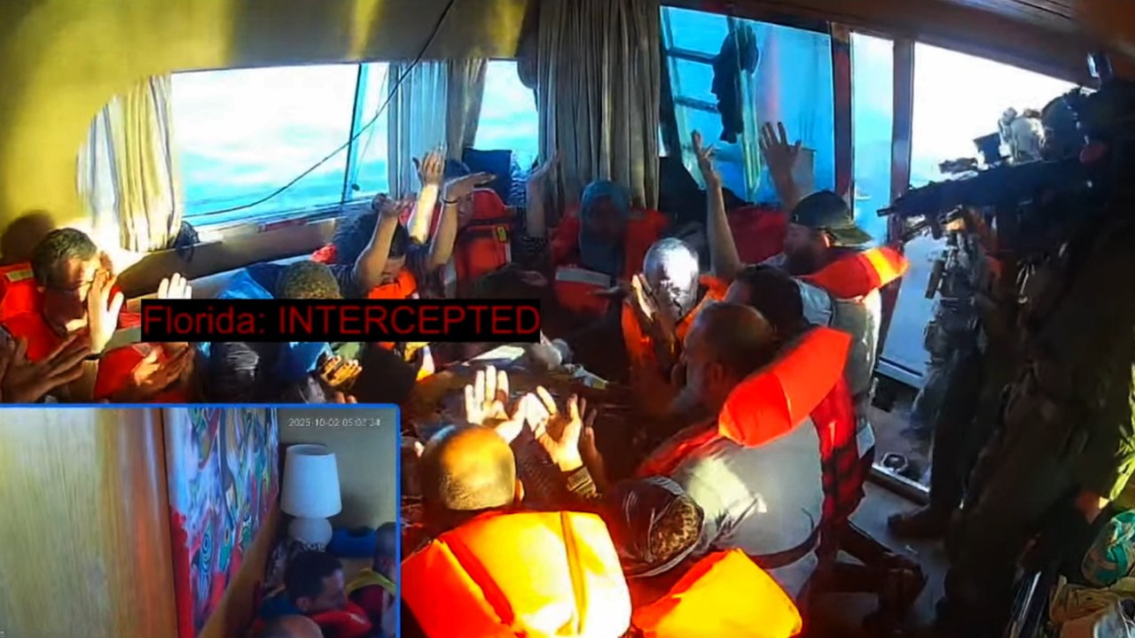 Flottille pour Gaza : les images de l'interception de plusieurs bateaux par la marine israélienne