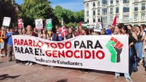 Los estudiantes claman en Oviedo contra el genocidio en Gaza