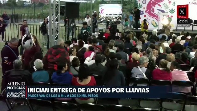 Secretaría de Bienestar entrega apoyos a damnificados por lluvias en el Valle de México