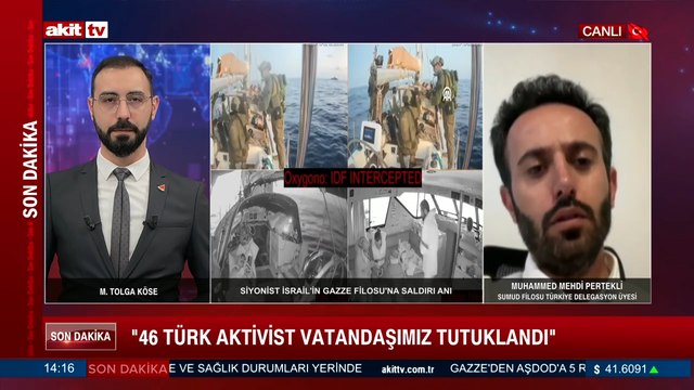 Sumud Filosu Türkiye Delegasyon Üyesi Muhammed Mehdi Pertekli: Marinette Gemisi Gazze'ye doğru ilerliyor