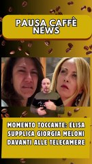 Momento toccante Elisa supplica Giorgia Meloni davanti alle telecamere..