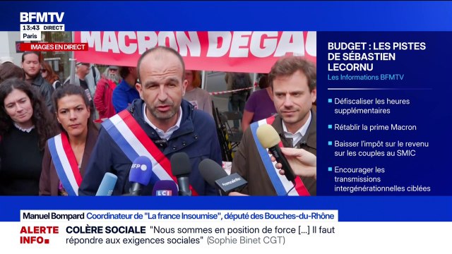 Pistes envisagées par Sébastien Lecornu: Ces mesures s'inscrivent dans la continuité de la politique d'Emmanuel Macron , assure Manuel Bompard (LFI)