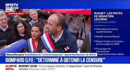 "Nous voterons la censure du gouvernement de Monsieur Lecornu", assure Manuel Bompard (LFI)