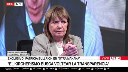 Patricia Bullrich analiza la polémica por Espert, la campaña electoral y el triple crimen narco