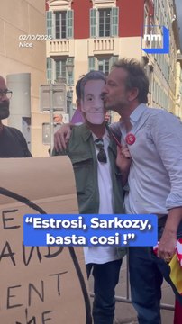 Estrosi, Sarkozy, basta cosi ! : Ils manifestent devant la mairie contre le parvis Nicolas Sarkozy
