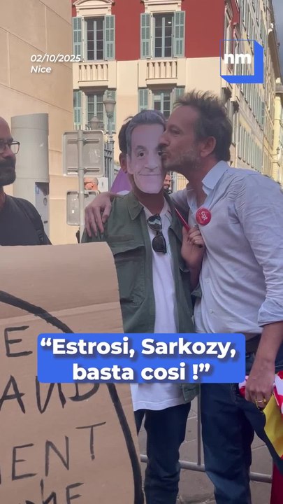 "Estrosi, Sarkozy, basta cosi !" : Ils manifestent devant la mairie contre le parvis Nicolas Sarkozy