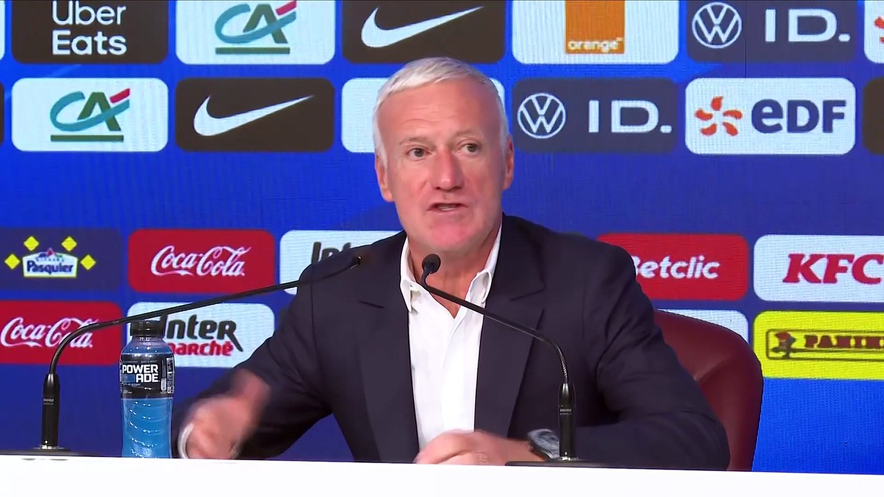 Deschamps justifie la convocation de Mateta et l’absence de Thauvin - Foot Qualif. Coupe du monde - Bleus