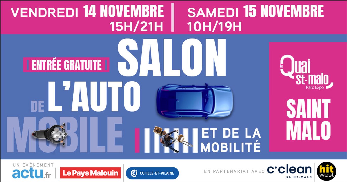 Salon de l'automobile et de la mobilité à Saint-Malo les 14 et 15 novembre 2025
